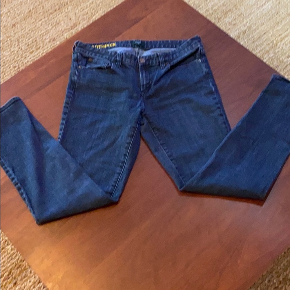 J Crew blue jeans toothpick